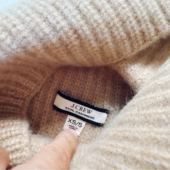 J.Crew Cashmere Relaxed Turtleneck Sweater in Stripe - Picture 7 of 8